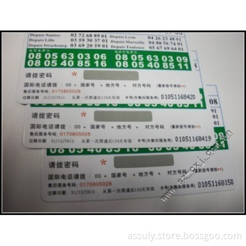 Scratch card,pre-paid Scratch card,Scratch-off card